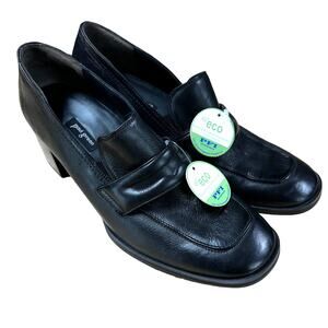 Paul Green NWT Nero Penny Loafer Pump Soft Black Leather Size 7 (US 9.5) NO BOX